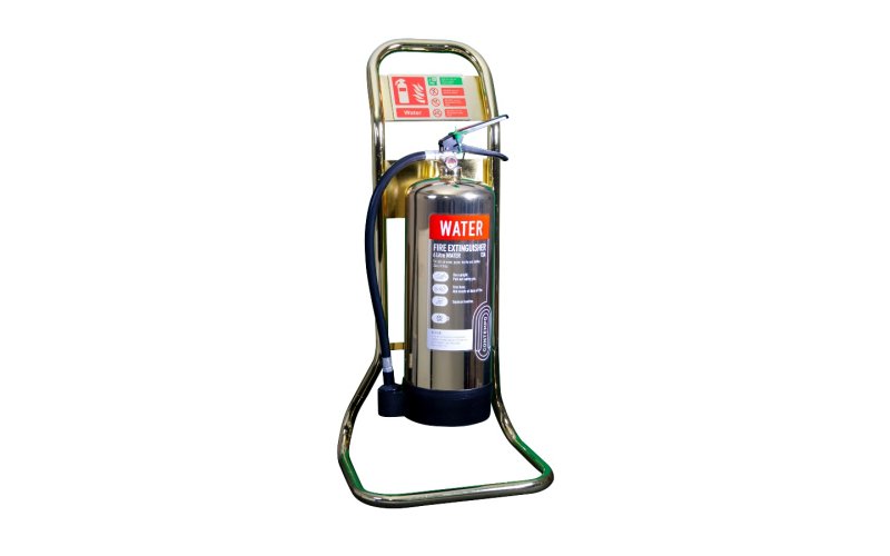 Single Contempo Tubular Extinguisher Stand Gold