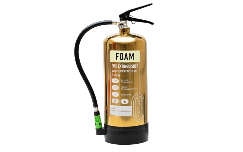 Contempo Gold 6 ltr Fluorine Free Foam Fire Extinguisher