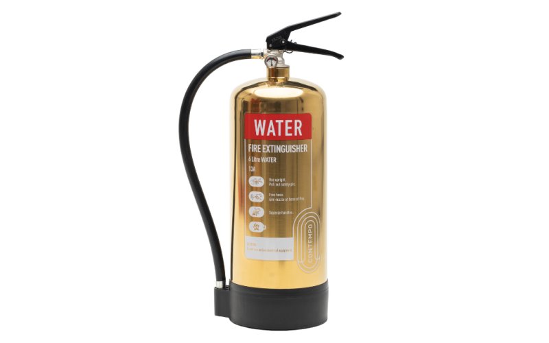 Contempo Gold 6ltr Plain Water Fire Extinguisher