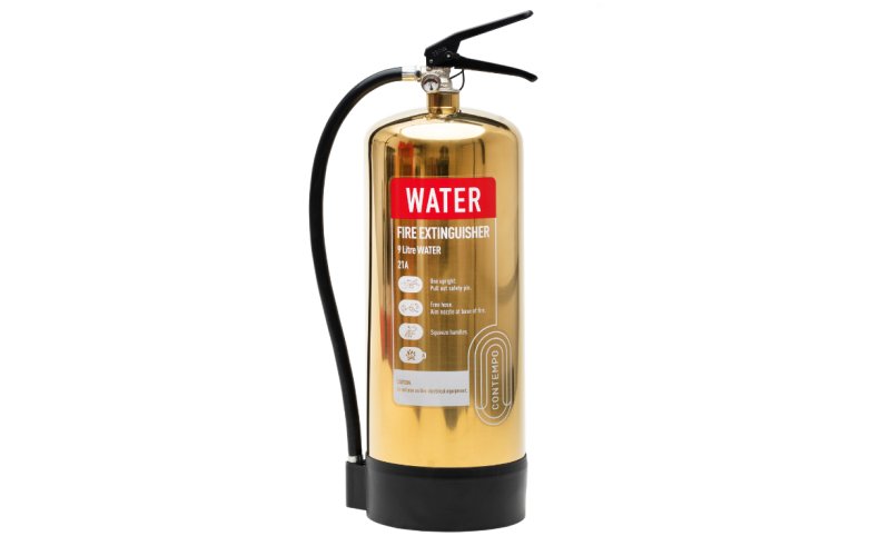 Contempo Gold 9ltr Plain Water Fire Extinguisher
